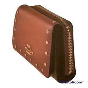 OFFERS WELCOME!!  Coach Small Trifold Wallet in Color-block Signature
